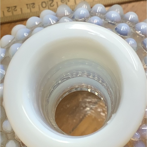 Moonglow Opalescent Hobnail Bottle - Picture 9 of 10